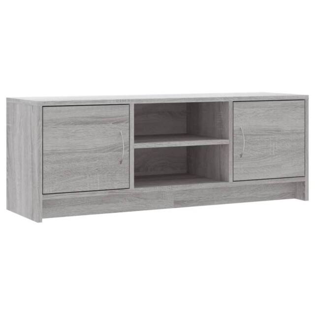 Berkfield Home TV Cabinet Grey Sonoma 102x30x37.5 cm Engineered Wood - image 1