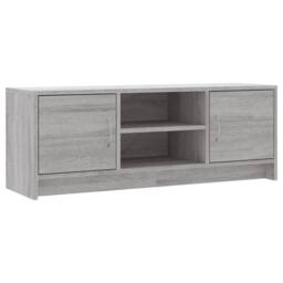 Berkfield Home TV Cabinet Grey Sonoma 102x30x37.5 cm Engineered Wood - thumbnail 1