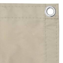 Berkfield Home Balcony Screen Beige 90x500 cm Oxford Fabric - thumbnail 2