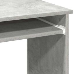 Berkfield Home Desk with Shelves Concrete Grey 84x40x78 cm Engineered Wood - Size: 84 x 40 x 78 cm - thumbnail 8