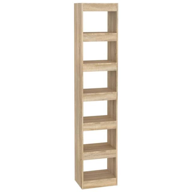 Berkfield Home Book Cabinet/Room Divider Sonoma Oak 40x30x198 cm in Beige - Size: 40 x 30 x 198 cm - image 1