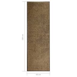 Berkfield Home Doormat Washable Brown 60x180 cm - thumbnail 6