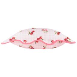 Furn Fruits Cherries Gingham Check Outdoor Cushion in Pink - Size: 45 cm x 45 cm - thumbnail 4