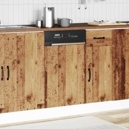 Berkfield Home Dishwasher Panel¬†Kalmar¬†Old Wood 45x1.5x67 cm Engineered Wood in Brown - thumbnail 3