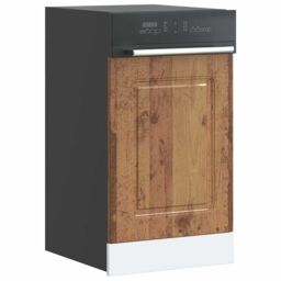 Berkfield Home Dishwasher Panel¬†Kalmar¬†Old Wood 45x1.5x67 cm Engineered Wood in Brown - thumbnail 1