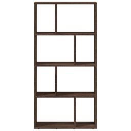 Berkfield Home Bookcase Brown Oak 60x20x120 cm Engineered Wood - Size: 60 x 20 x 120 cm - thumbnail 5