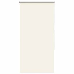 Berkfield Home Roller Blind Blackout Coffee 125x230 cm Fabric Width 121.6 cm Pol… in Off-White