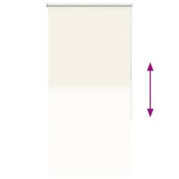 Berkfield Home Roller Blind Blackout Coffee 125x230 cm Fabric Width 121.6 cm Pol… in Off-White - thumbnail 5