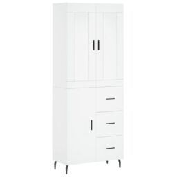 Berkfield Home Highboard White 69.5x34x180 cm Engineered Wood - thumbnail 2