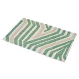 Showerdrape Barbican 100% Cotton Blue Anti-Slip Bath Mat 800 x 500mm in Green - thumbnail 3