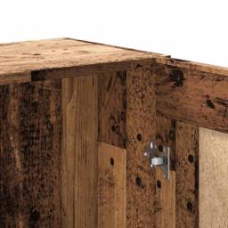 Berkfield Home Elegant Book Cabinet Old Wood 82.5x30.5x150 cm Engineered Wood in Brown - thumbnail 9