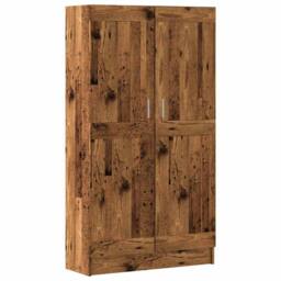 Berkfield Home Elegant Book Cabinet Old Wood 82.5x30.5x150 cm Engineered Wood in Brown - thumbnail 3