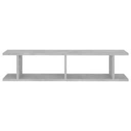 Berkfield Home Wall Shelf 2 pcs Concrete Grey 90x18x20 cm Engineered Wood - Size: 90 x 18 x 20 cm - thumbnail 5