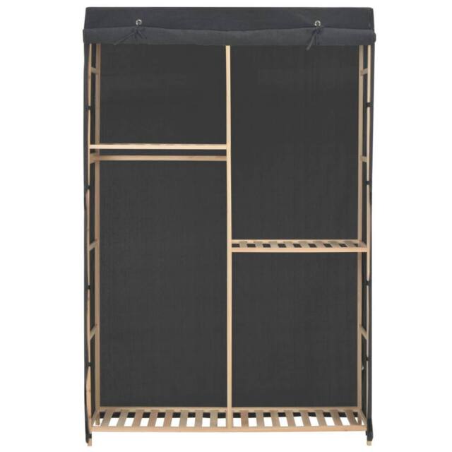 Berkfield Home 3-Tier Wardrobe Grey 110x40x170 cm Fabric - Size: 110 x 40 x 170 cm - image 1