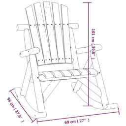 Berkfield Home 3 Piece Garden Lounge Set Solid Wood Spruce in Light Tan - thumbnail 6