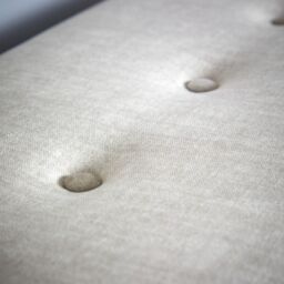 Home Source Ottoman Box Velvet Fabric Hidden Storage Wooden Legs Home Living in Grey - thumbnail 6