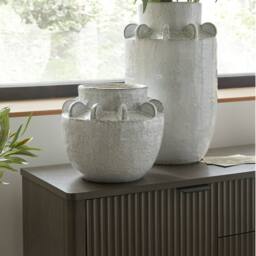 Lemon Pavilion Furniture and Decor Dara Medium Hydria Vase - Ceramic - L23 x W23 x H22 cm - White - thumbnail 5