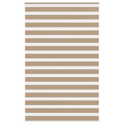 Berkfield Home Zebra Blind Sand Brown 150x200 cm Fabric Width 145.9 cm Polyester - thumbnail 1