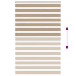 Berkfield Home Zebra Blind Sand Brown 150x200 cm Fabric Width 145.9 cm Polyester - thumbnail 5