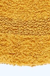 Homescapes Luxury Semi Circle Bath Mat Reversible 1600GSM 100% Cotton, 50 x 80cm in Mustard - Size: 50 x 80 cm - thumbnail 2