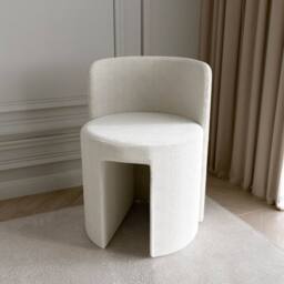 CARME HOME Lara Dressing Table with Elsie LED Mirror- White & Lottie Bouclé Stool - thumbnail 7