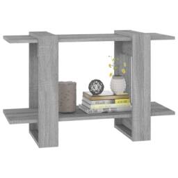 Berkfield Home Classic Book Cabinet/Room Divider Grey Sonoma 80x30x51 cm - Size: 80 x 30 x 51 cm - thumbnail 4