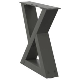 Berkfield Home Coffee Table Legs 2 pcs Anthracite 40x(30-31.3) cm Steel - thumbnail 4