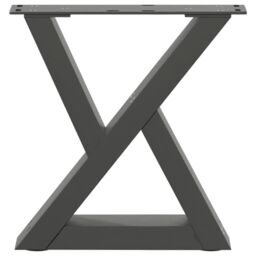 Berkfield Home Coffee Table Legs 2 pcs Anthracite 40x(30-31.3) cm Steel - thumbnail 5