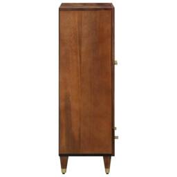 Berkfield Home Highboard 60x33x100 cm Solid Wood Mango in Brown - Size: 60 x 33 x 100 cm - thumbnail 5