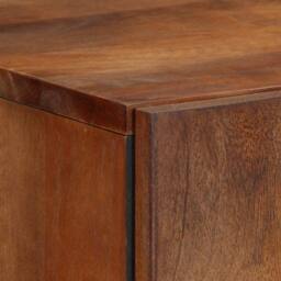 Berkfield Home Highboard 60x33x100 cm Solid Wood Mango in Brown - Size: 60 x 33 x 100 cm - thumbnail 7