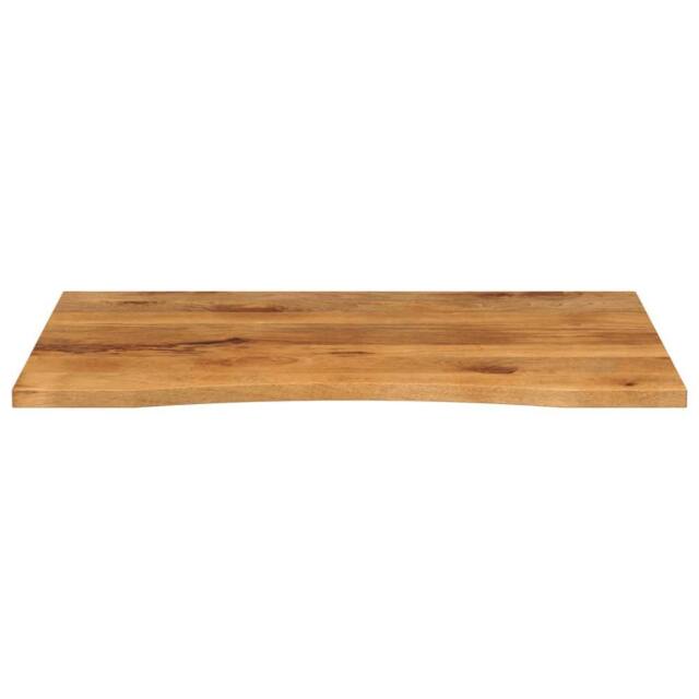 Berkfield Home Beautiful Desk Top with Curve 110x80x2.5 cm Solid Wood Rough Mango in Brown - image 1
