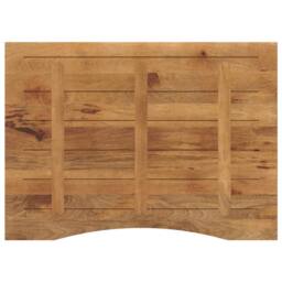 Berkfield Home Beautiful Desk Top with Curve 110x80x2.5 cm Solid Wood Rough Mango in Brown - thumbnail 5