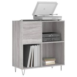 Berkfield Home Record Cabinet Grey Sonoma 84.5x38x89 cm Engineered Wood - thumbnail 3