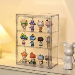 EONLION 3 Tier Acrylic Display Case Dustproof Box in Clear - Size: 500mm - thumbnail 3