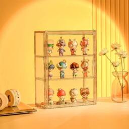 EONLION 3 Tier Acrylic Display Case Dustproof Box in Clear - Size: 500mm - thumbnail 4