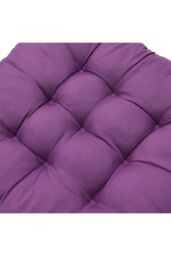 Living and Home 4Pcs Soft Purple Seat Pads with Ties for Dining Chairs Desk Chair, 40 x 40cm - Size: 40 x 40 cm - thumbnail 4