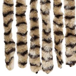 Berkfield Home Fly Curtain Beige & Brown 90x200 cm Chenille - thumbnail 6