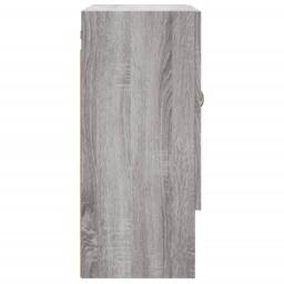 Berkfield Home Wall Cabinet Grey Sonoma 60x31x70 cm Engineered Wood - Size: 60 x 31 x 70 cm - thumbnail 7