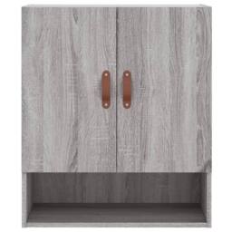 Berkfield Home Wall Cabinet Grey Sonoma 60x31x70 cm Engineered Wood - Size: 60 x 31 x 70 cm - thumbnail 5