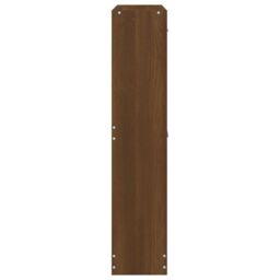 Berkfield Home Shoe Cabinet Brown Oak 59x17x81 cm Engineered Wood - Size: 59 x 17 x 81 cm - thumbnail 6