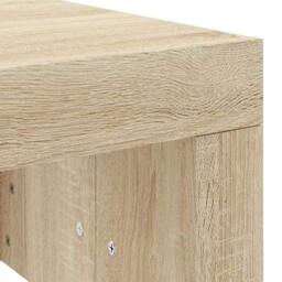 Berkfield Home Modern Coffee Table Sonoma Oak 102x50x36 cm Engineered Wood in Light Brown - Size: 102 x 50 x 36 cm - thumbnail 7