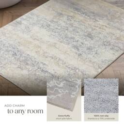 tectake Washable Rug Dalia 80 X 150 Cm - Beige - Size: 80 cm x 150 cm - thumbnail 4