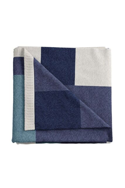 Helena Springfield 'Patchwork' Knit Throw in Blue - image 1