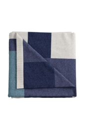 Helena Springfield 'Patchwork' Knit Throw in Blue