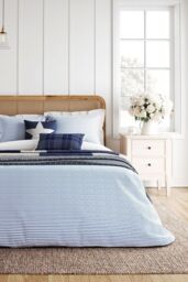 Helena Springfield 'Patchwork' Knit Throw in Blue - thumbnail 3