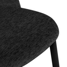 More4Homes Juno White marble Ceramic Dining Table & 8 Raye Velvet Chairs in Black - thumbnail 8