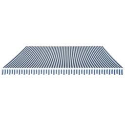 Berkfield Home Folding Awning Manual-Operated 500 cm Blue & White