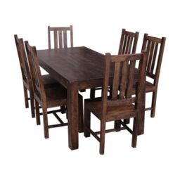 Jaipur Furniture Ltd Dining Table without Chairs - Mango Wood - L90 x W175 x H76 cm in Brown - thumbnail 1