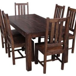 Jaipur Furniture Ltd Dining Table without Chairs - Mango Wood - L90 x W175 x H76 cm in Brown - thumbnail 2