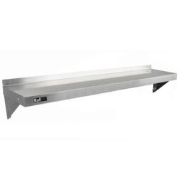 Monstershop 2 x KuKoo Stainless Steel Shelves 1500mm x 300mm in Silver - thumbnail 3